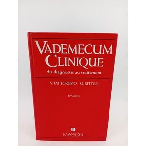 1988 Vademecum Clinique du Médecin Praticien‎ (12e Édition) Référence Médicale